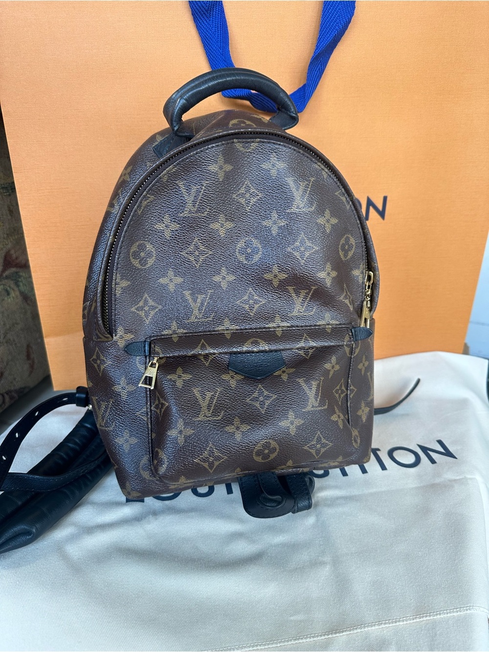 ✨Excellent Condition✨ Louis Vuitton Monogram PM Montsouris Backpack in Brown/Blk